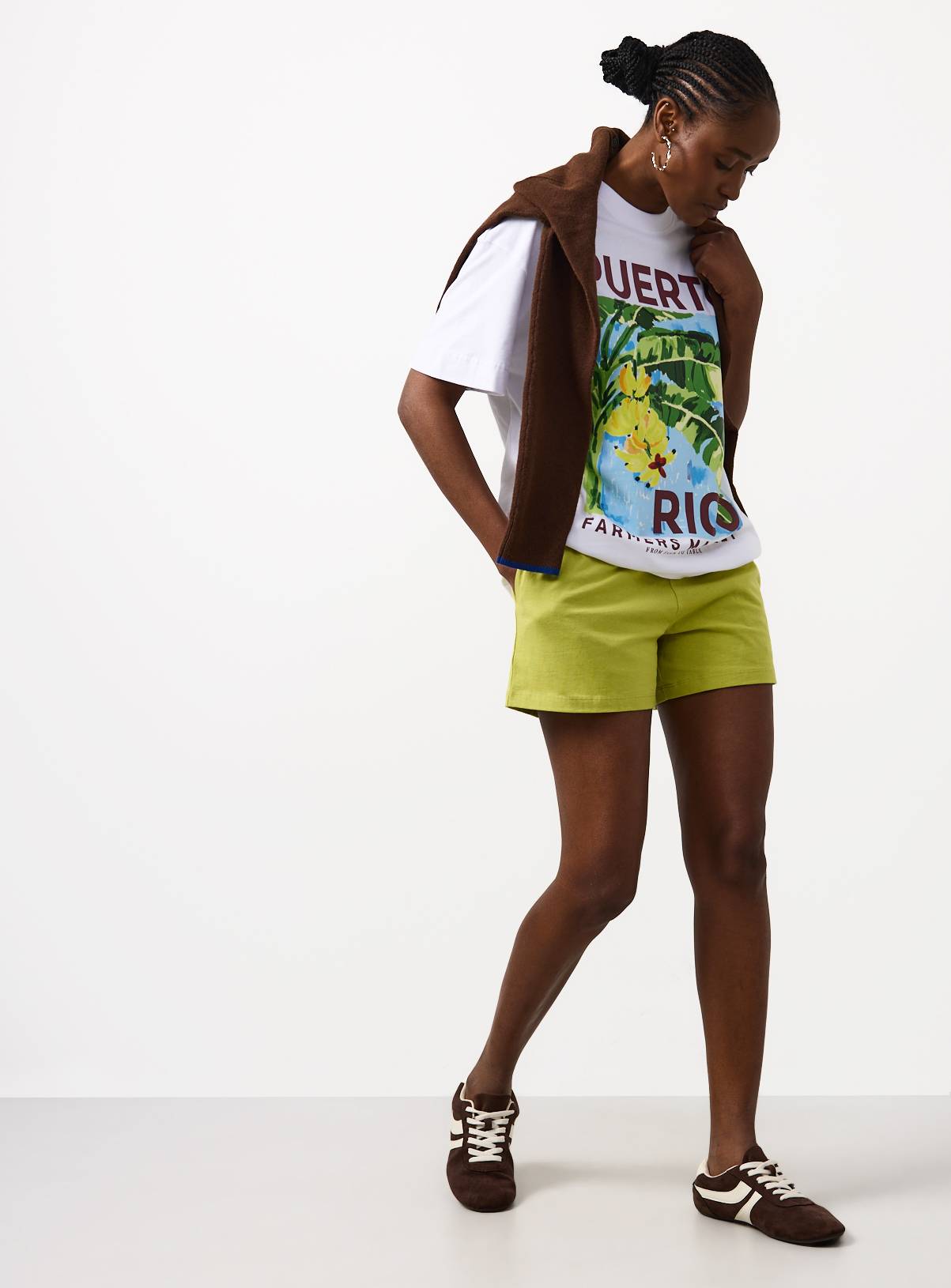 Green & Burgundy Shorts 2 Pack L - Image 3